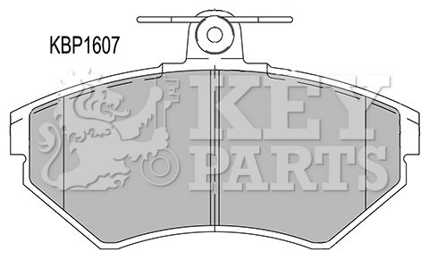 KEY PARTS Комплект тормозных колодок, дисковый тормоз KBP1607